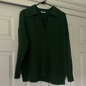 Darling Deep Green V-Neck Sweater